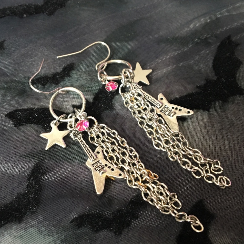 Guitar Dangle Earrings